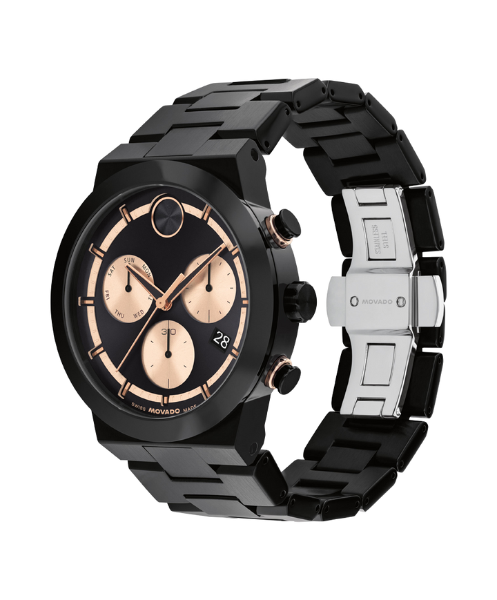 Movado BOLD Fusion Chronograph 45mm SwissQuartz Chronograph Watch 