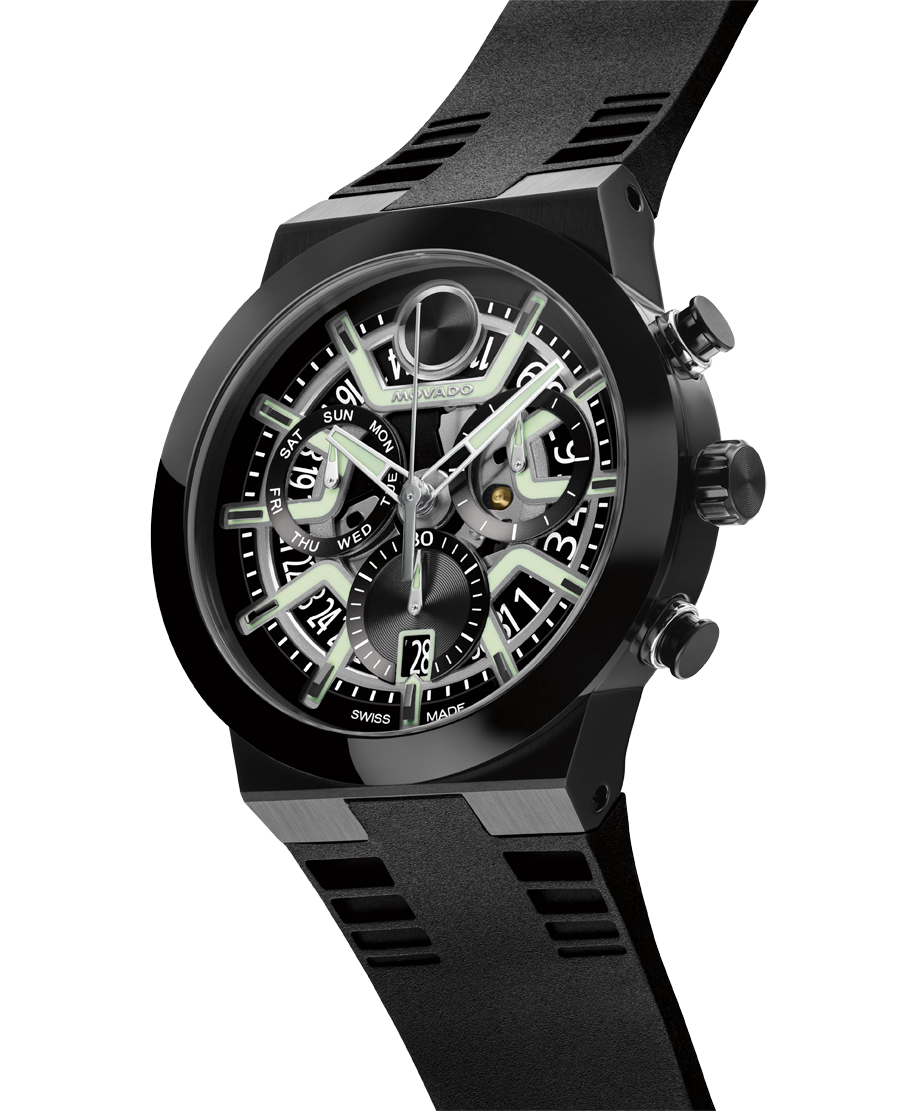 Movado Bold Fusion Chronograph 44mm Swiss Quartz Watch. 
