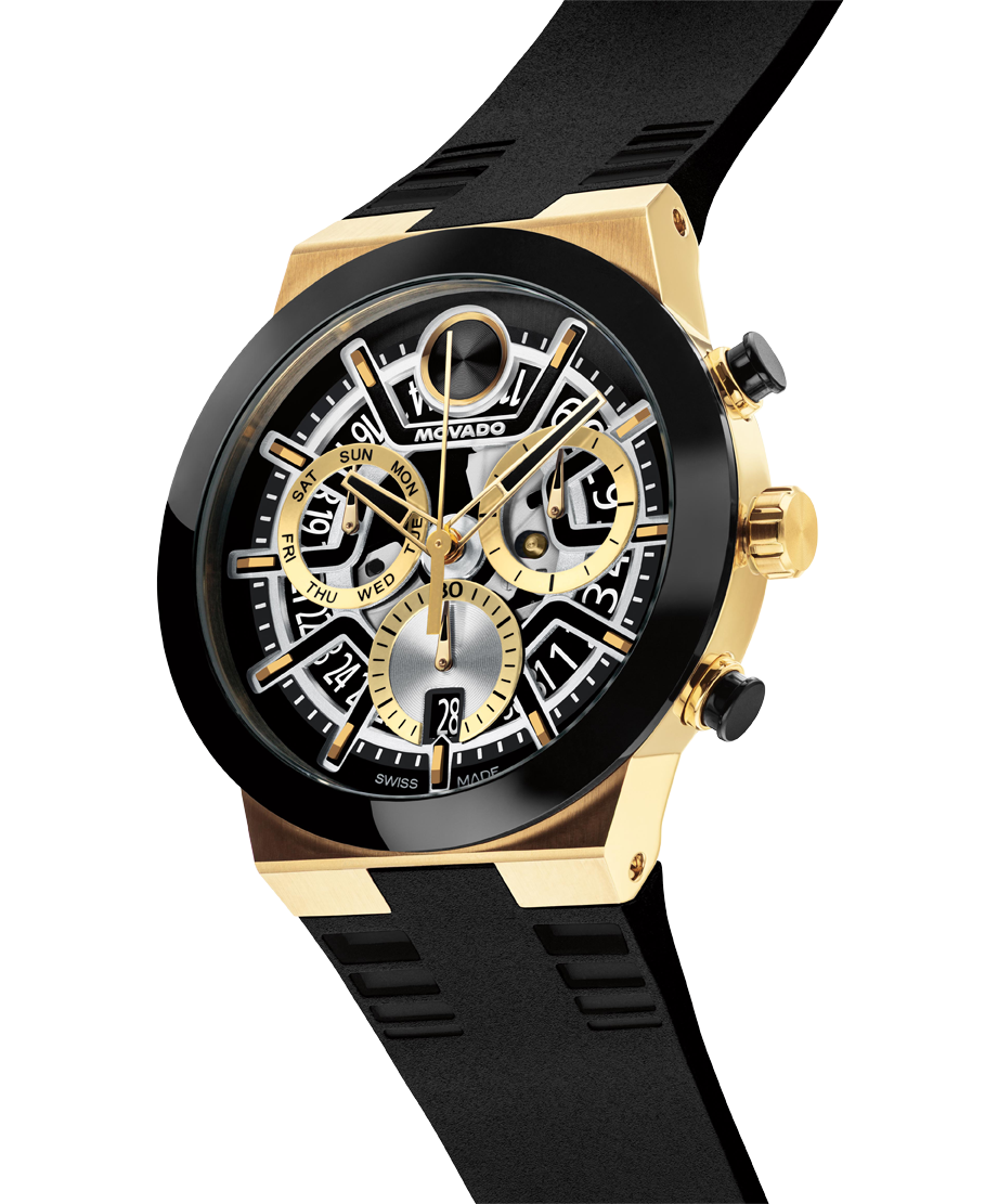 Movado BOLD Fusion Chronograph 45mm SwissQuartz Watch 