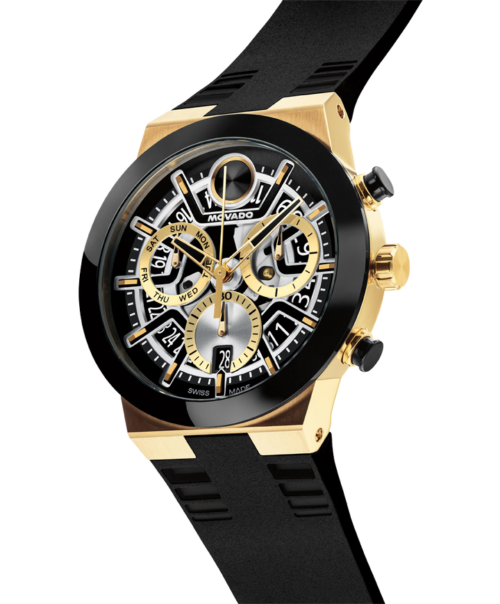 Movado BOLD Fusion Chronograph 45mm SwissQuartz Watch 