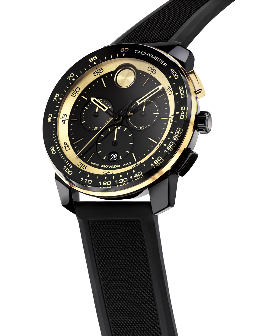 Movado BOLD TR90 Chronograph 44mm SwissQuartz Chronograph Watch 
