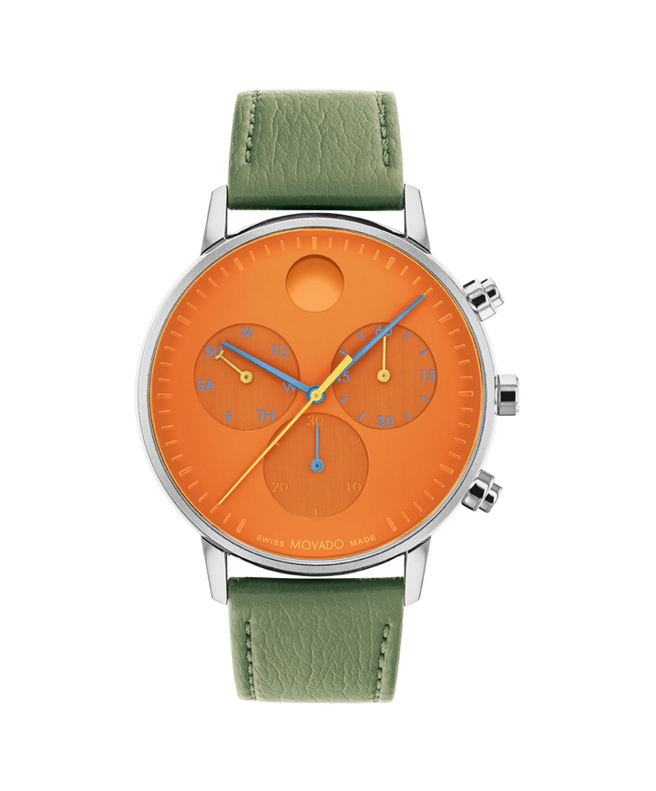 Movado Face Chronograph 43mm SwissQuartz Chronograph Watch 