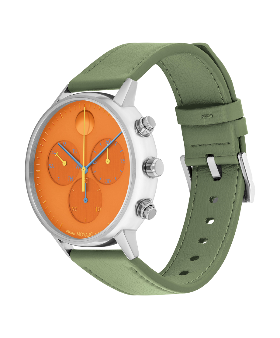 Movado Face Chronograph 43mm SwissQuartz Chronograph Watch 