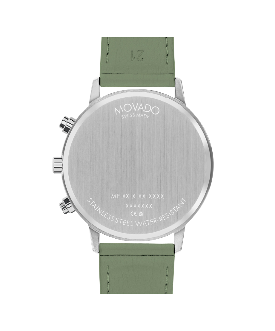 Movado Face Chronograph 43mm SwissQuartz Chronograph Watch 
