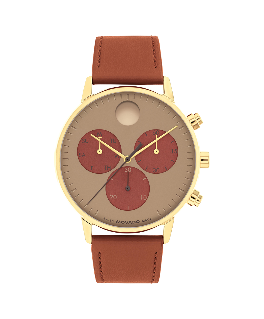 Movado Face Chronograph 43mm SwissQuartz Chronograph Watch 