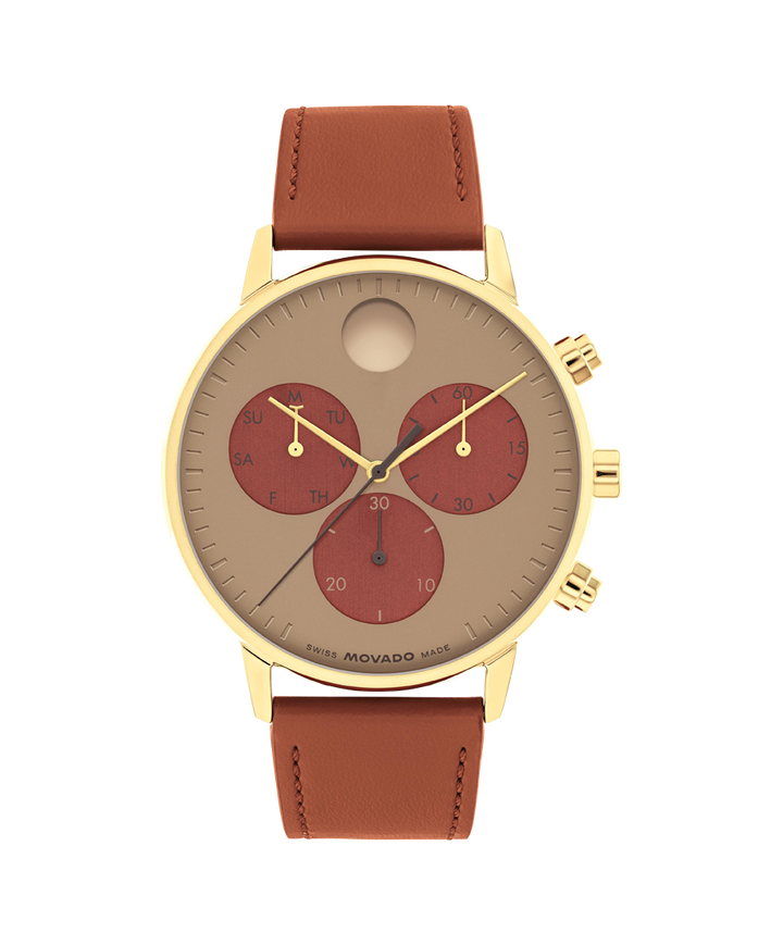 Movado Face Chronograph 43mm SwissQuartz Chronograph Watch 