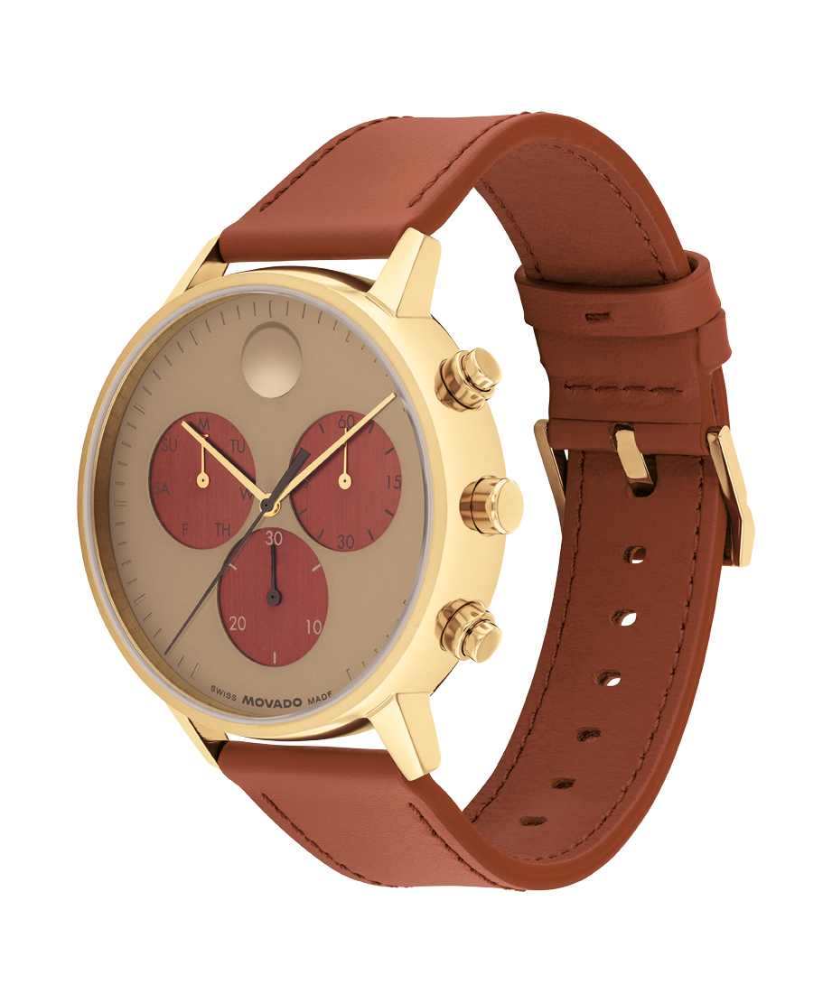 Movado Face Chronograph 43mm SwissQuartz Chronograph Watch 