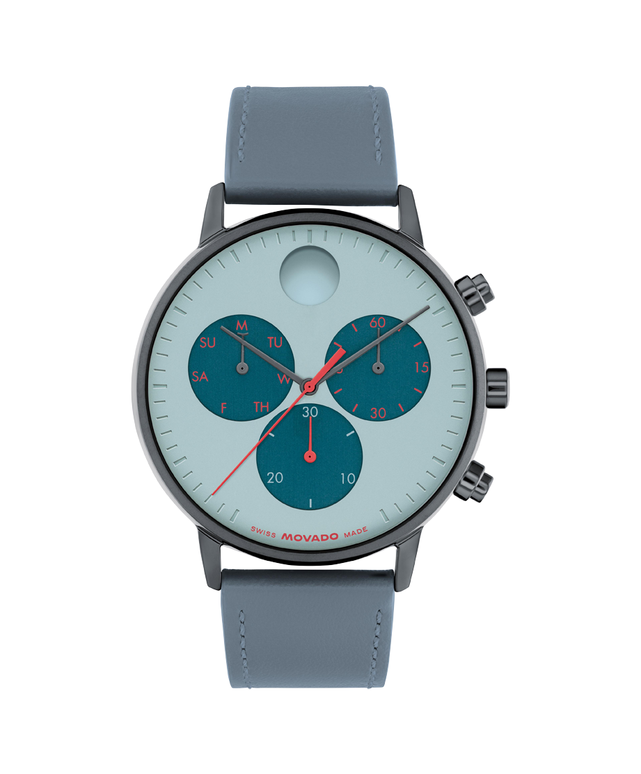 Movado Face Chronograph 43mm SwissQuartz Chronograph Watch 