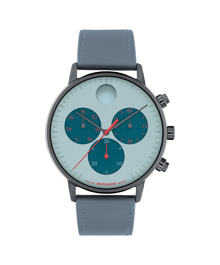 Movado Face Chronograph 43mm SwissQuartz Chronograph Watch 
