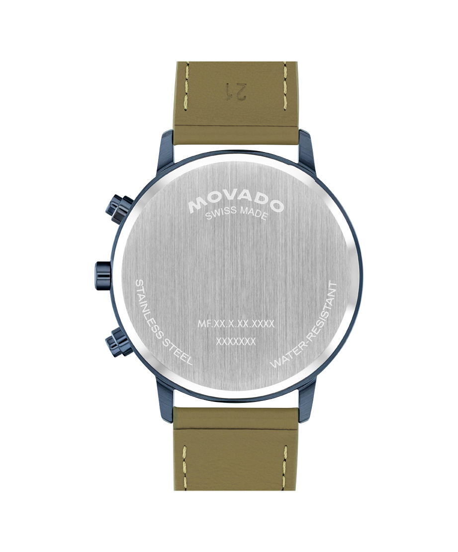 Movado Face Chronograph 43mm SwissQuartz Chronograph Watch 