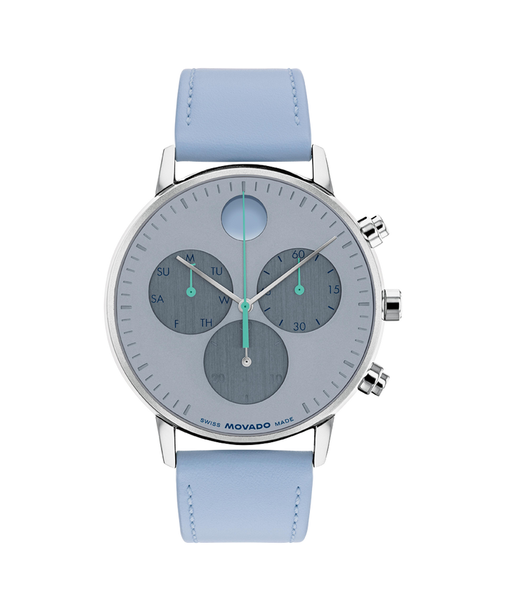 Movado Face Chronograph 43mm SwissQuartz Chronograph Watch 