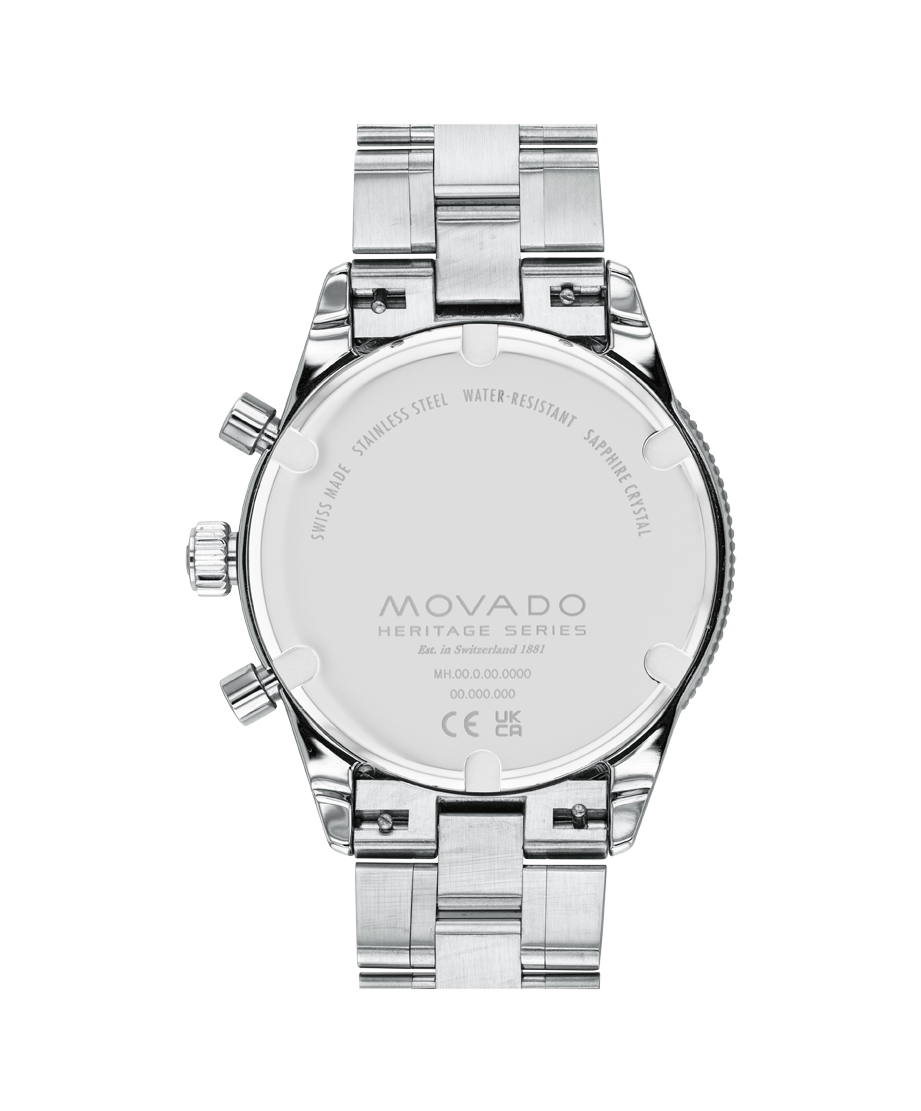 Movado Heritage Series Calendoplan Chronograph, 42mm Swiss Quartz Watch. 3650124