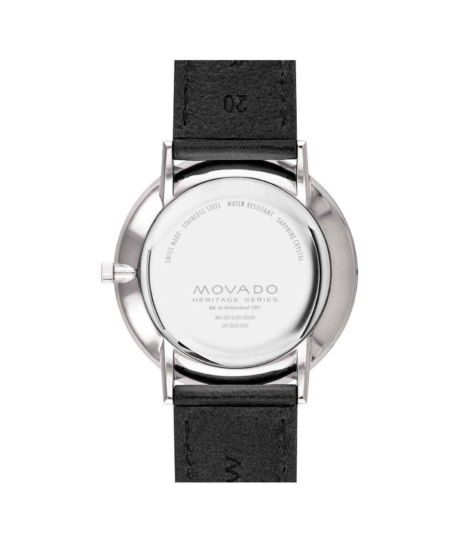 Movado Heritage Silhouette 40mm SwissQuartz Watch.3650130