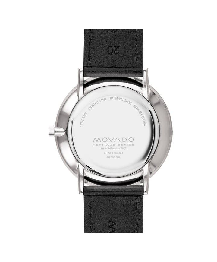 Movado Heritage Silhouette 40mm SwissQuartz Watch.3650130