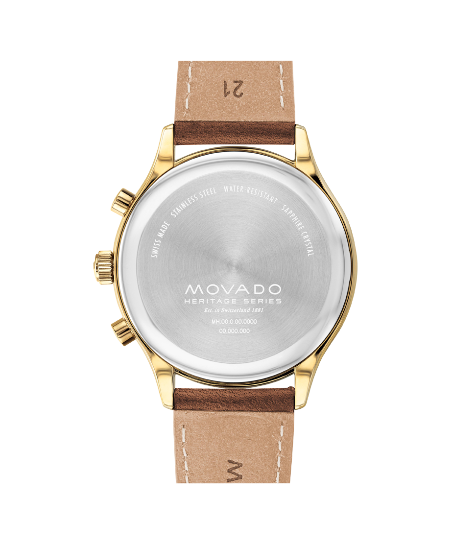 Movado Heritage Calendoplan Chronograph 43mm SwissQuartz Chronograph W