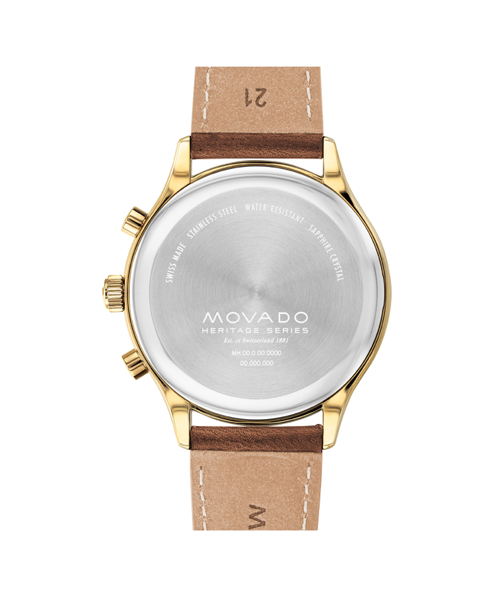 Movado Heritage Calendoplan Chronograph 43mm SwissQuartz Chronograph W