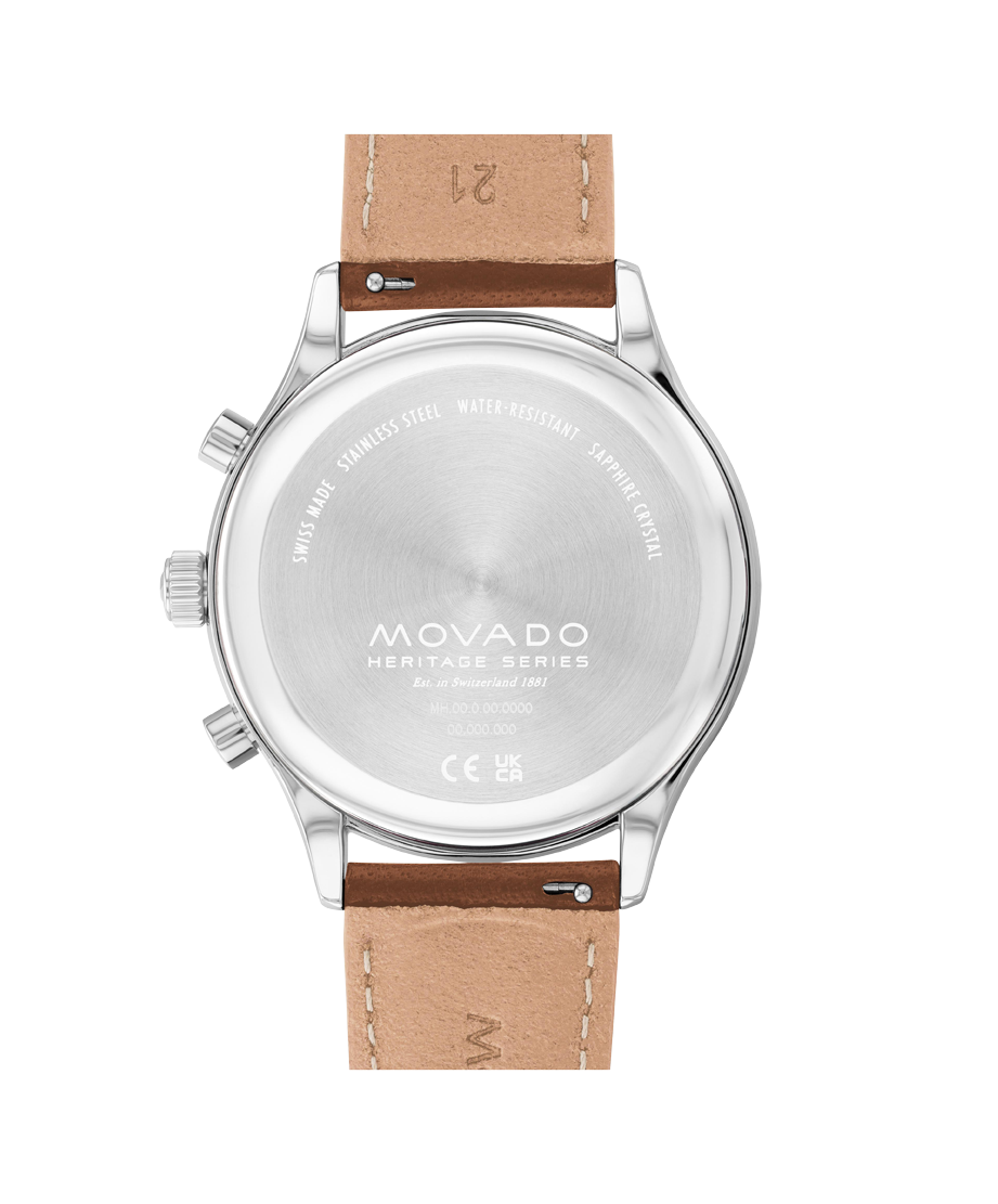 Movado Heritage Calendoplan Chronograph 43mm SwissQuartz Chronograph W