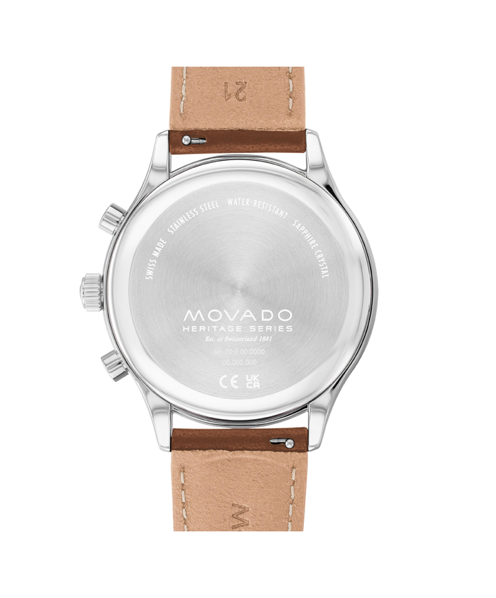Movado Heritage Calendoplan Chronograph 43mm SwissQuartz Chronograph W
