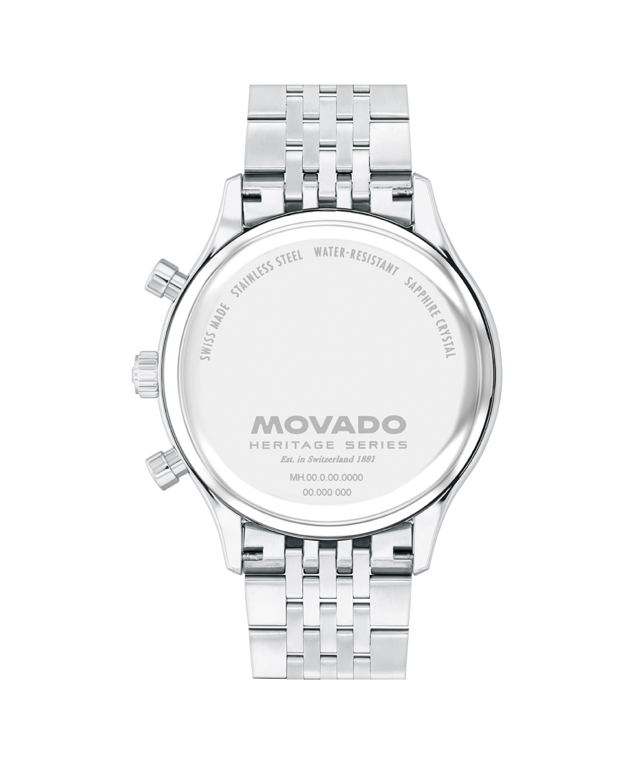 Movado Heritage Calendoplan Chronograph 43mm SwissQuartz Chronograph W