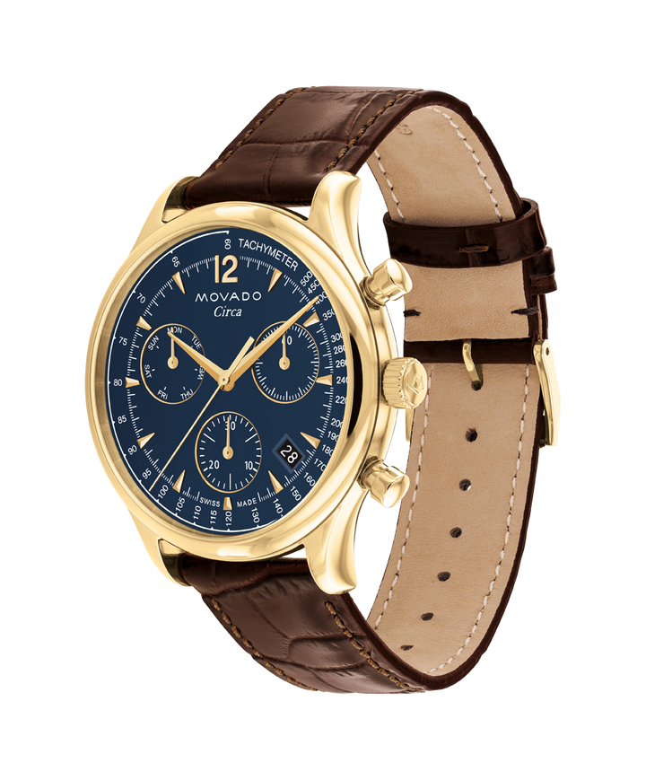 Movado Heritage Circa Chronograph 43mm SwissQuartz Chronograph Watch 