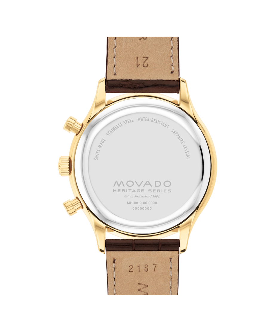 Movado Heritage Circa Chronograph 43mm SwissQuartz Chronograph Watch 