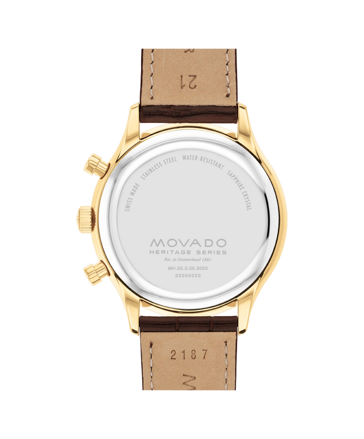 Movado Heritage Circa Chronograph 43mm SwissQuartz Chronograph Watch 