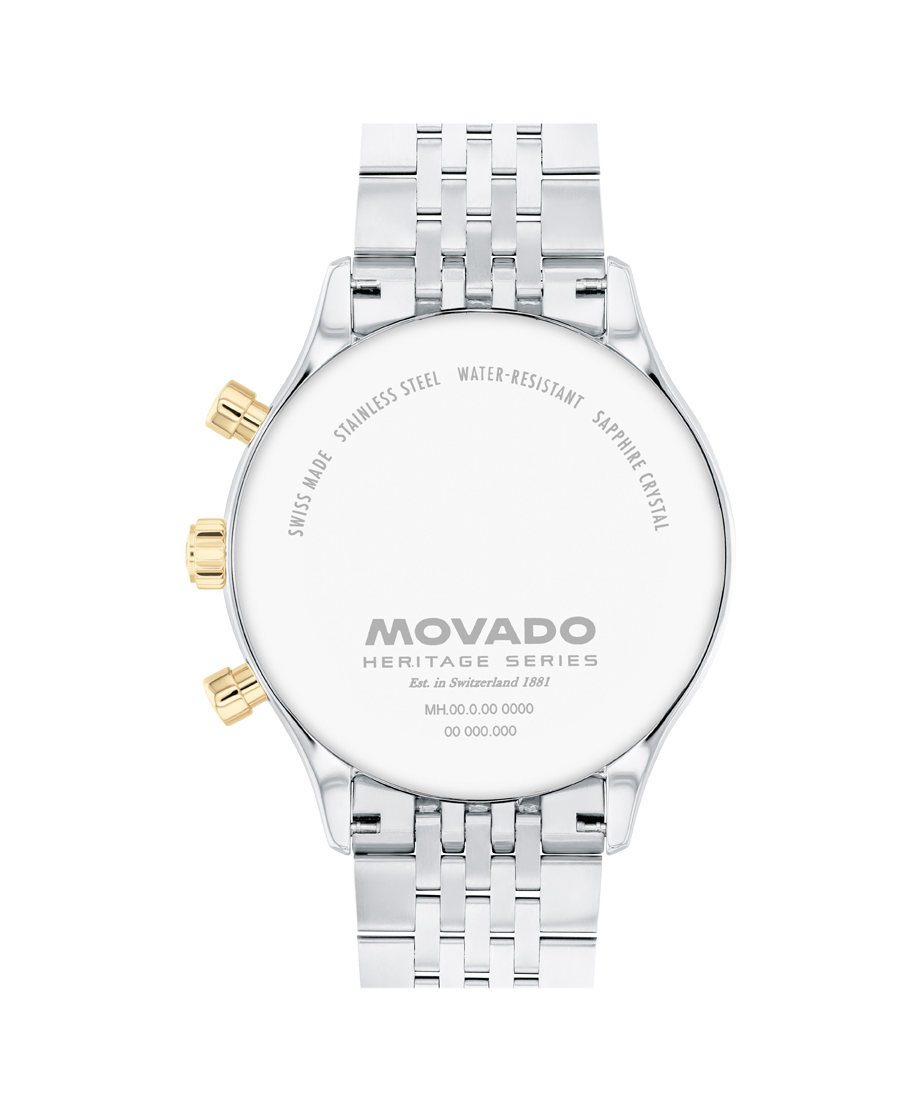 Movado Heritage Calendoplan Chronograph 43mm SwissQuartz Chronograph W