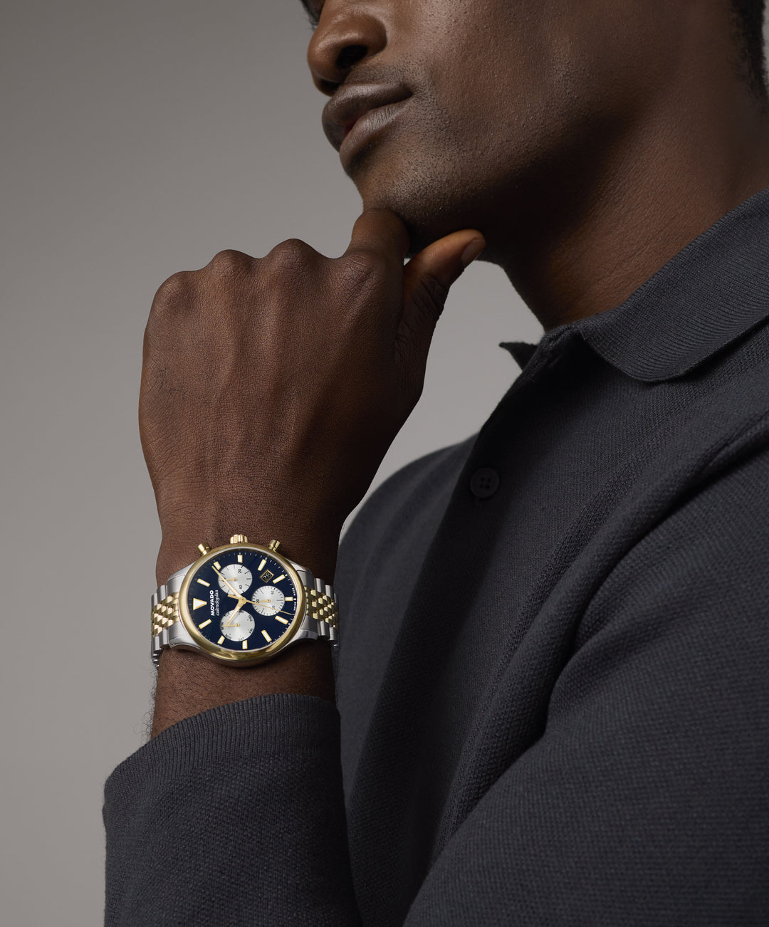 Movado Heritage Calendoplan Chronograph 43mm SwissQuartz Chronograph W