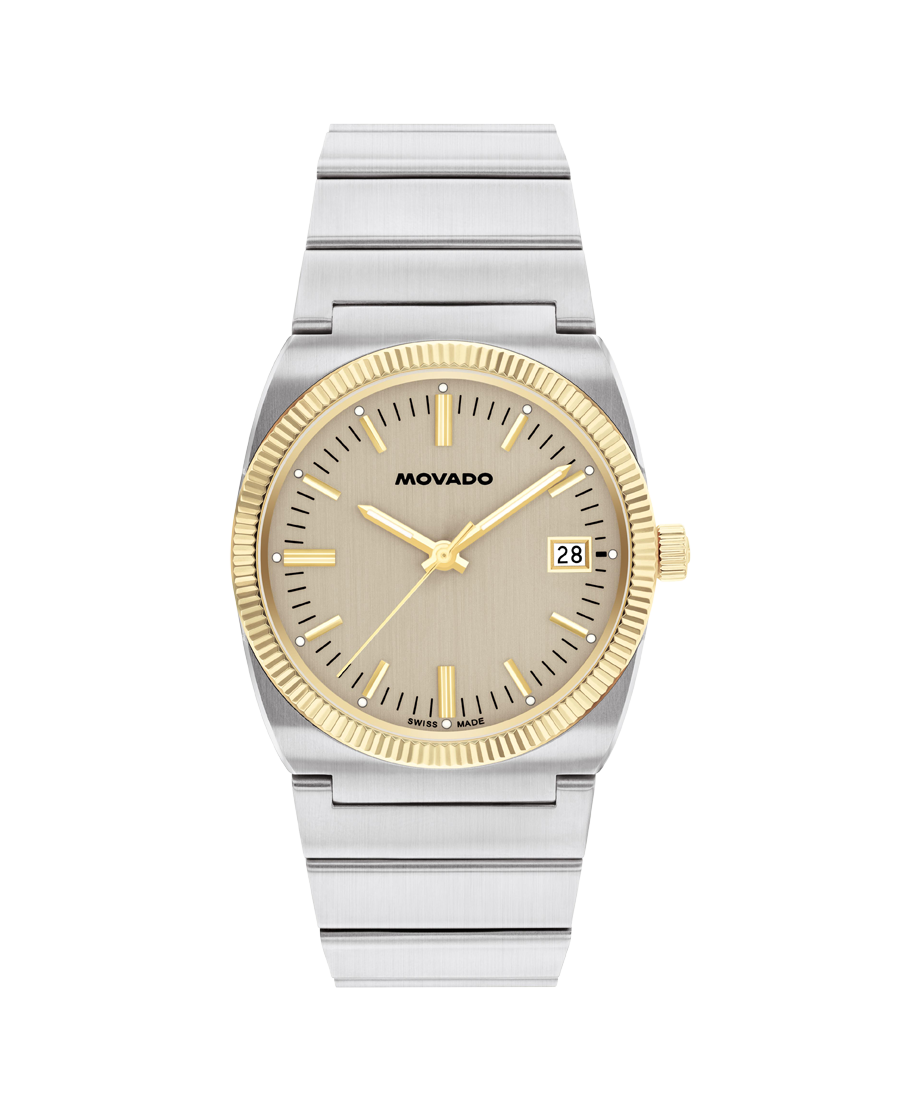 Movado Heritage Ondoplan 36mm SwissQuartz Watch 