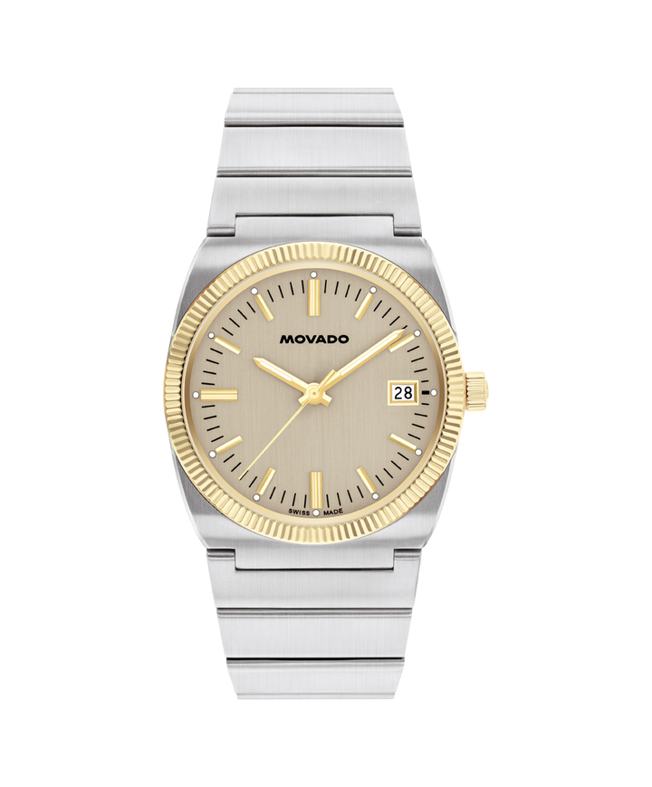 Movado Heritage Ondoplan 36mm SwissQuartz Watch 