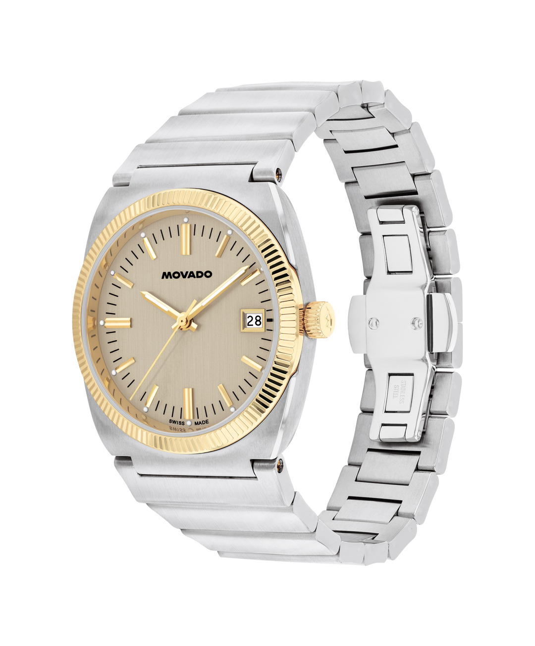 Movado Heritage Ondoplan 36mm SwissQuartz Watch 