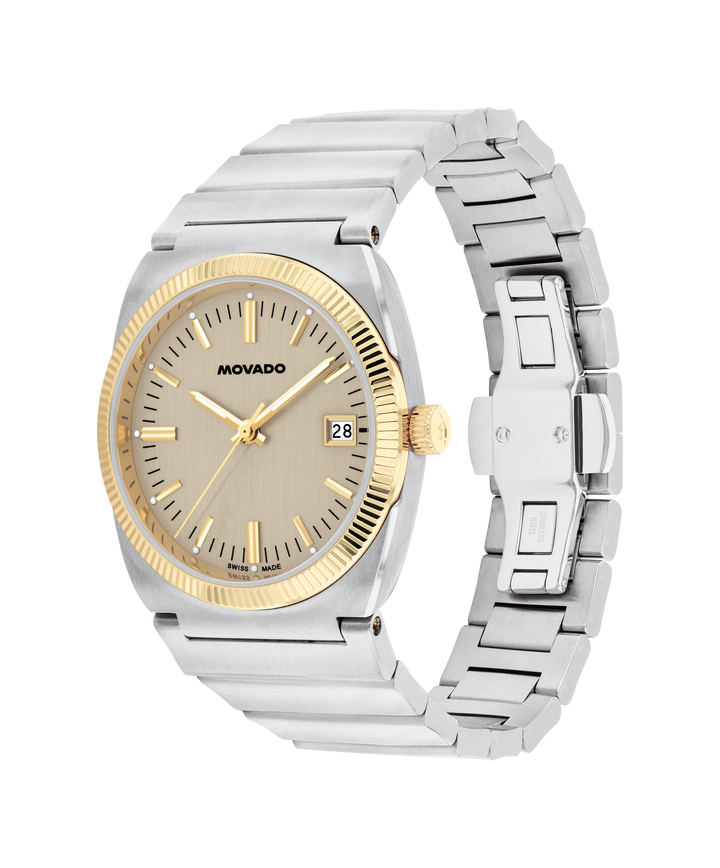 Movado Heritage Ondoplan 36mm SwissQuartz Watch 