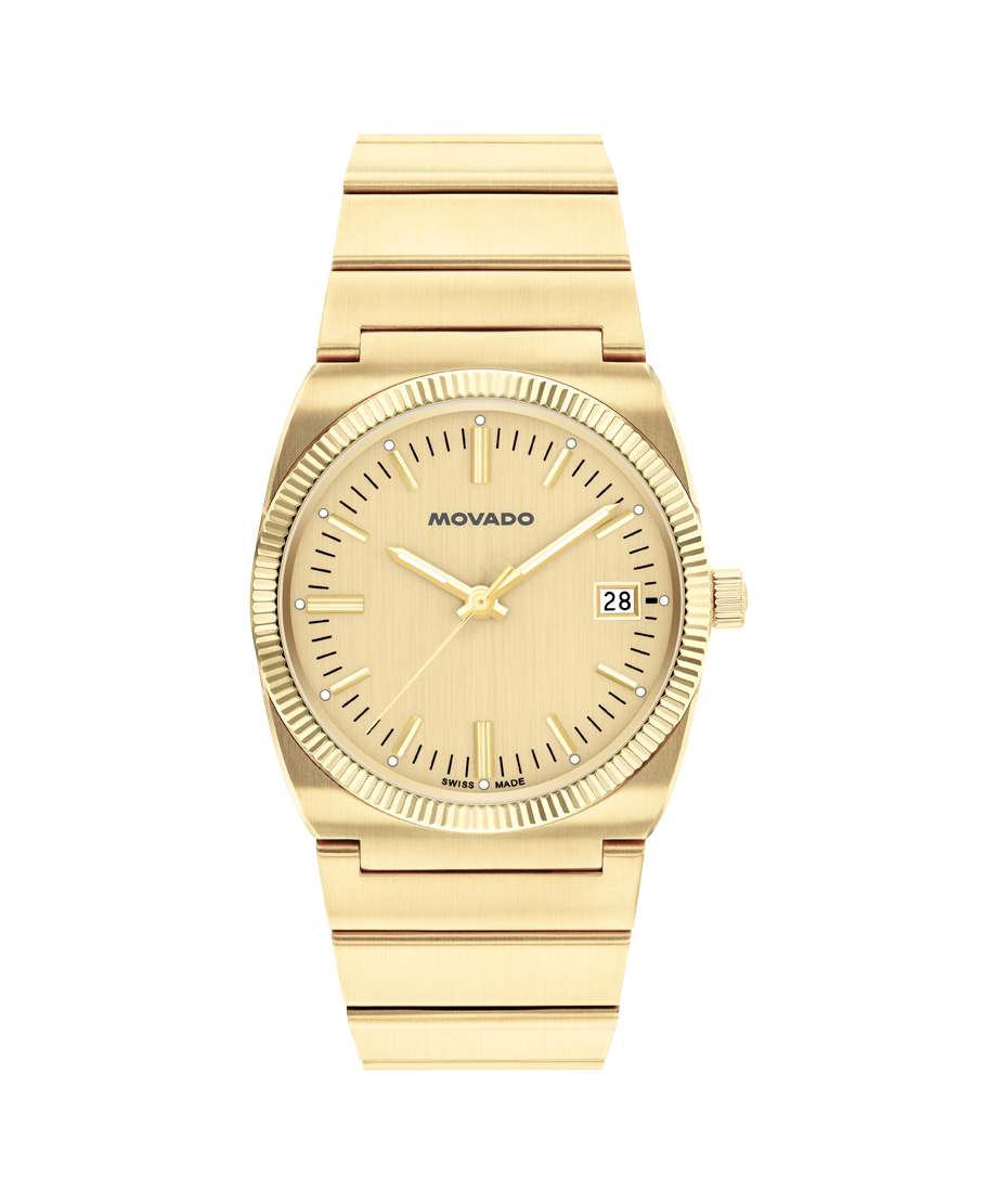 Movado Heritage Ondoplan 36mm SwissQuartz Watch 