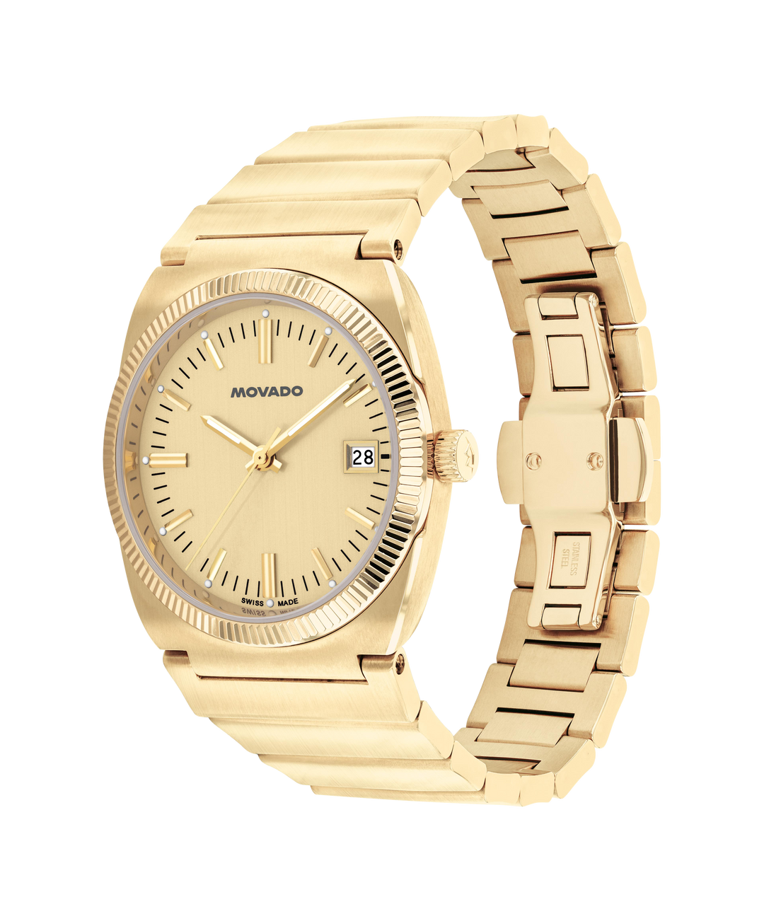 Movado Heritage Ondoplan 36mm SwissQuartz Watch 