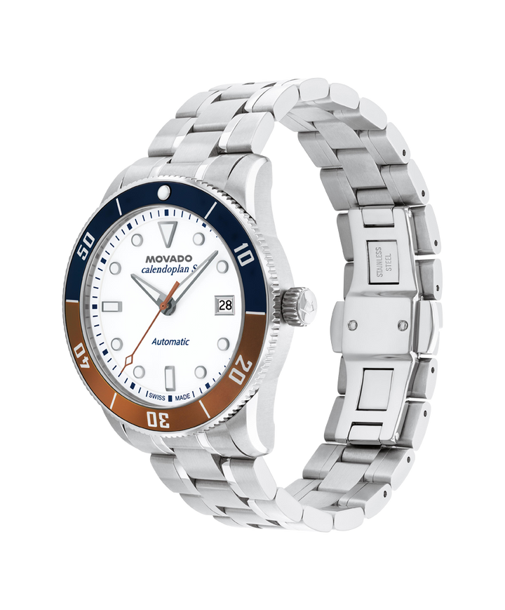Movado Heritage series Calenoplan S 40mm Automatic Watch. 3650222