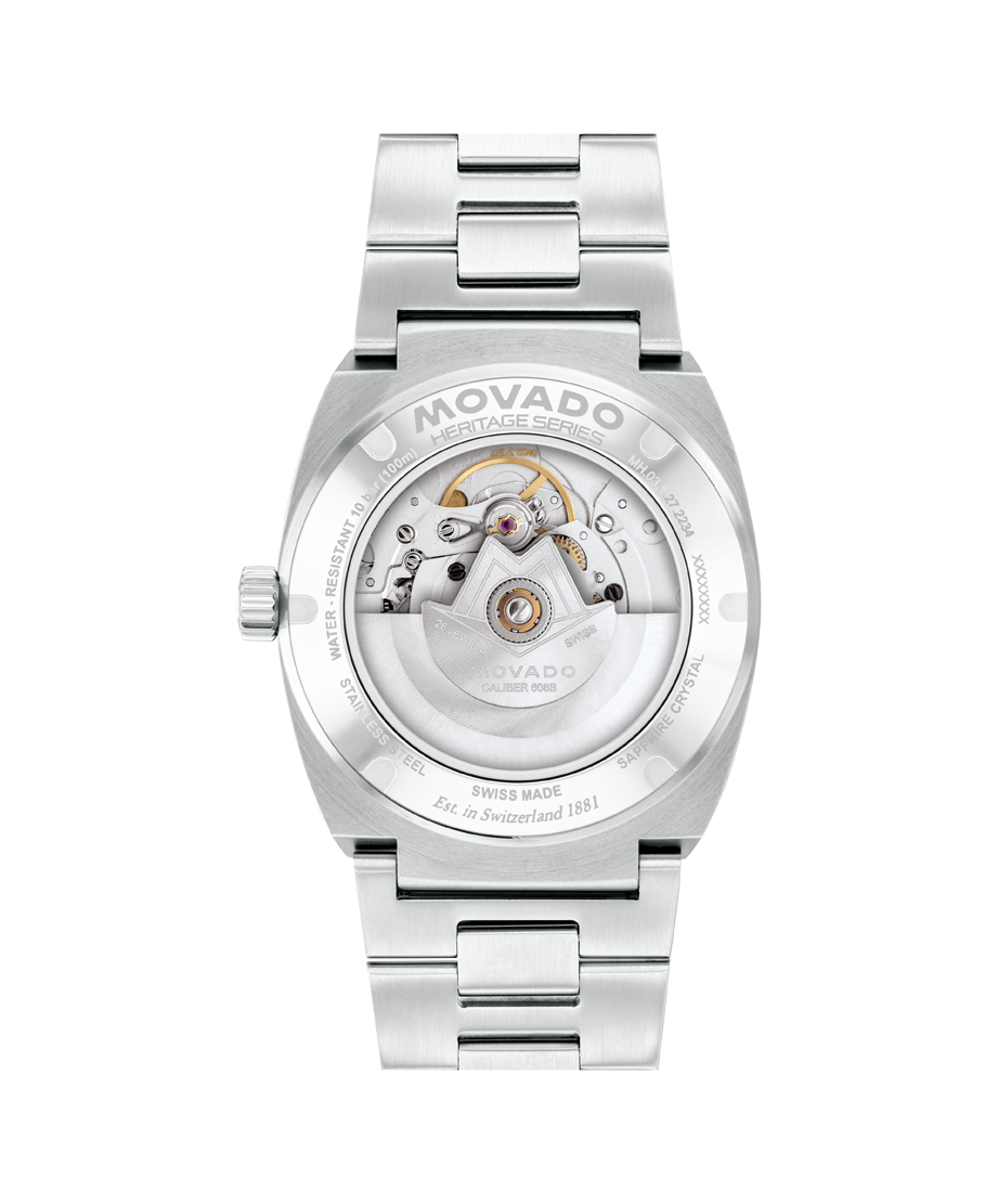 Movado Heritage Ondoplan 39mm SwissAutomatic Watch 
