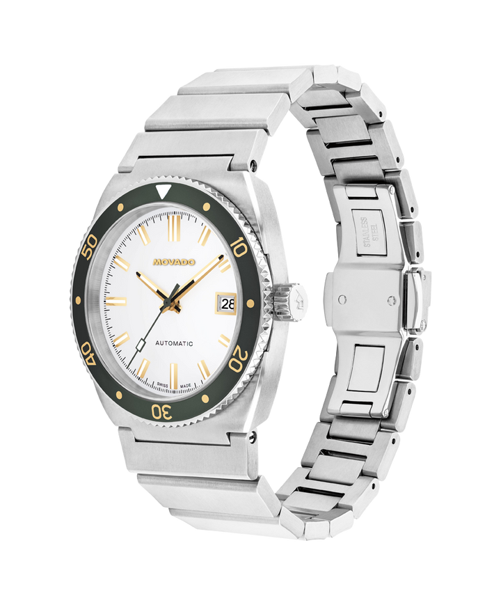 Movado Heritage Ondoplan 39mm SwissAutomatic Watch 