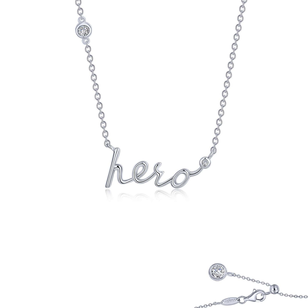 Lafonn Sterling Silver 20" C.Z "Hero" Necklace.