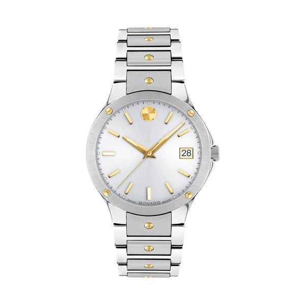 graziella Movado SE 32mm dual finished stainless steel case and bracelet with y
