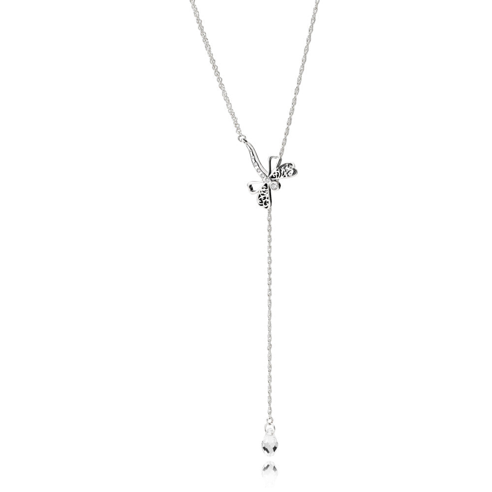 Dreamy Dragonfly, Clear Crystals &amp; Clear CZ