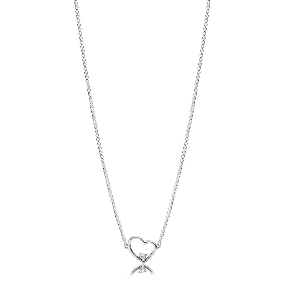 Asymmetric Heart of Love, Clear CZ