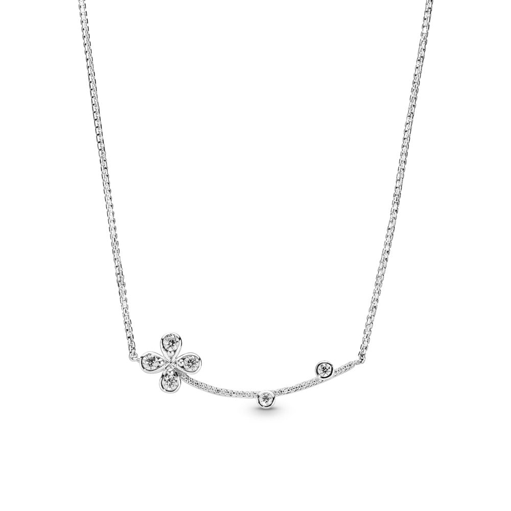 Four-Petal Flower, Clear CZ