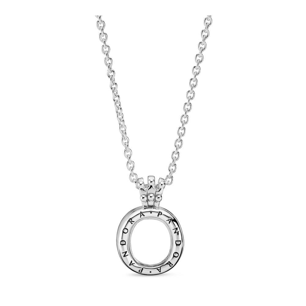 Pandora Lockets Crown O, Sapphire Crystal Glass