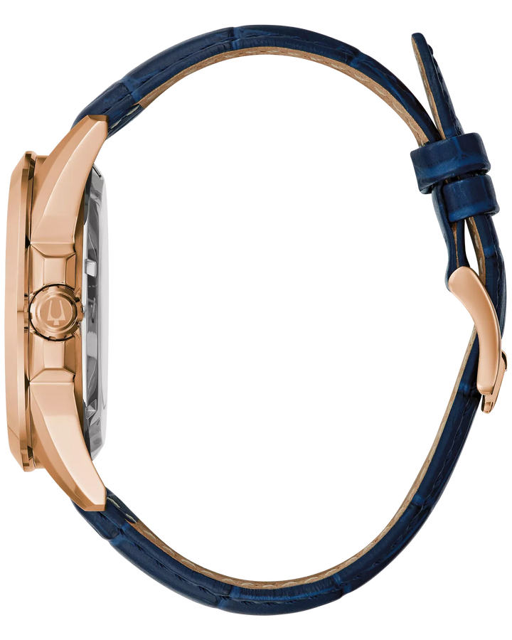 Bulova Sutton 43MM 3 Hands Automatic skeleton Watch. 97A161