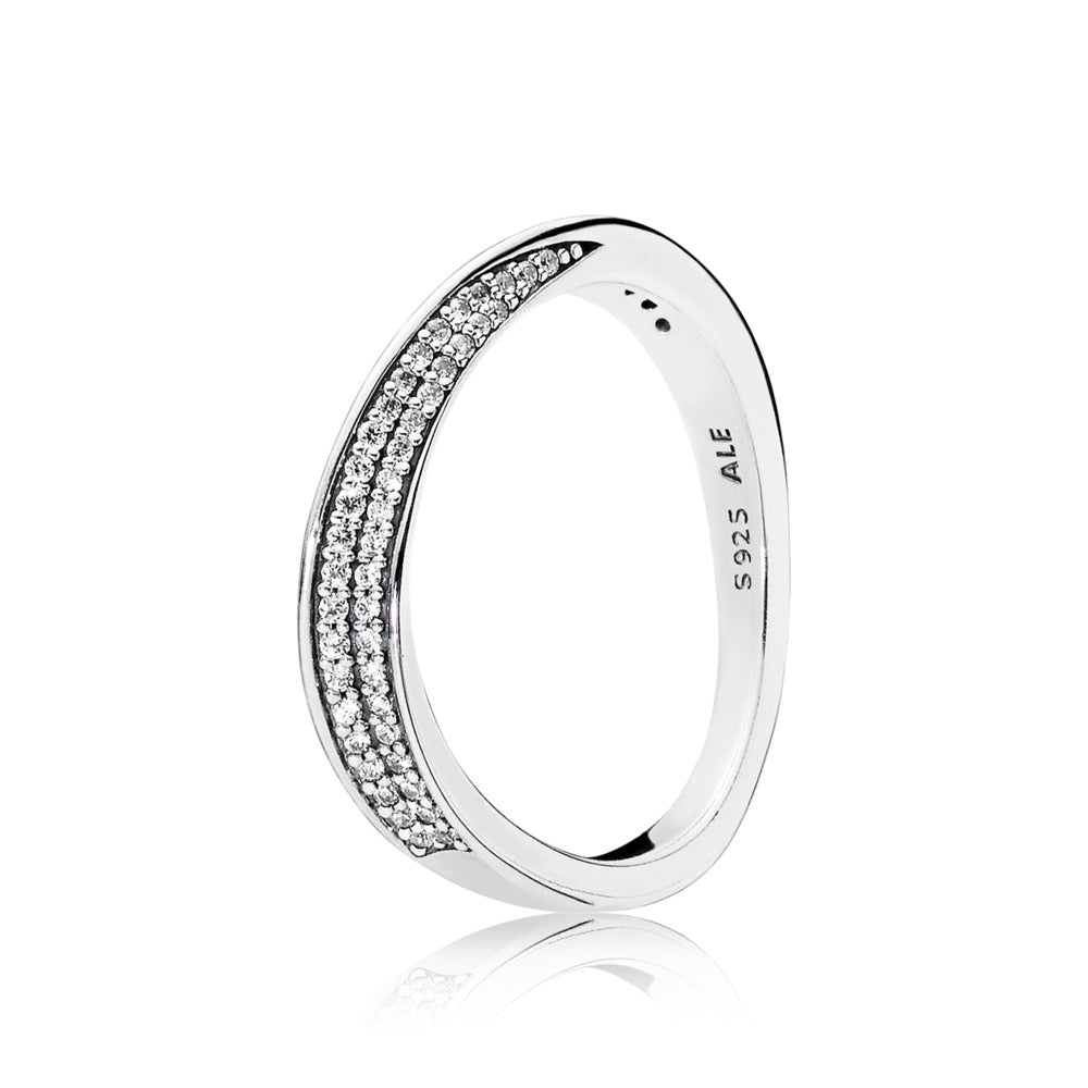 Elegant Waves, Clear CZ
