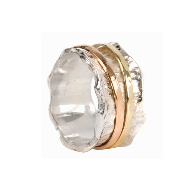 Breeze, Meditation Ring, Sterling Silver, 9KT, Size 9.