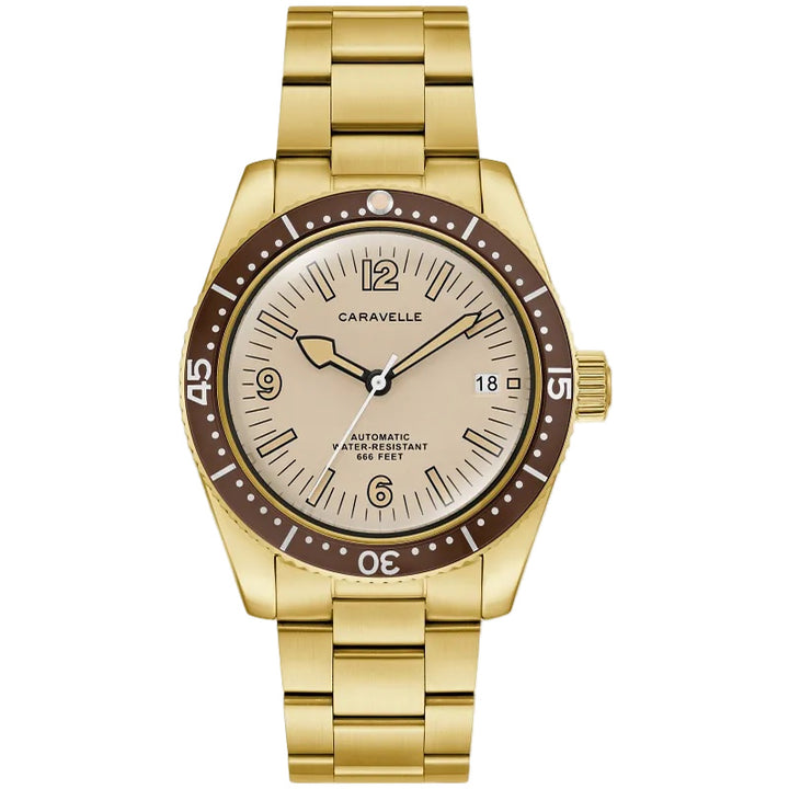 Bulova Caravelle Vintage Sea Hunter 39mm Automatic Watch 44B133