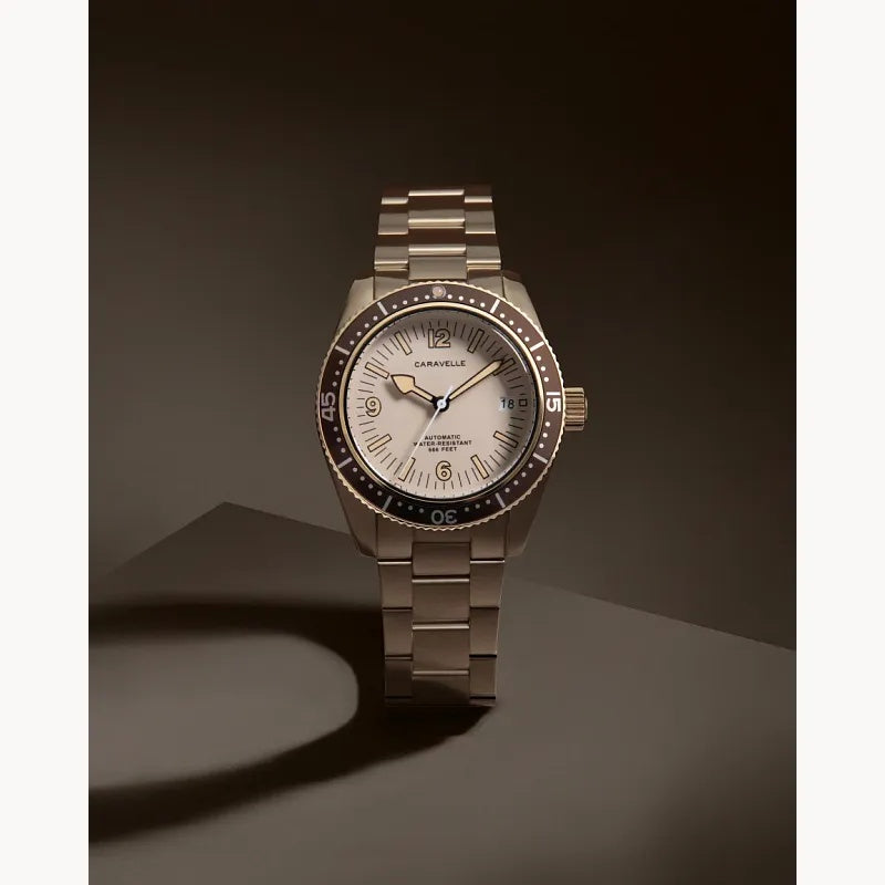 Bulova Caravelle Vintage Sea Hunter 39mm Automatic Watch 44B133