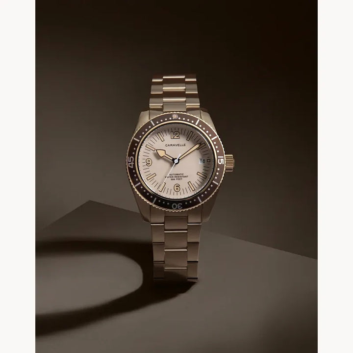 Bulova Caravelle Vintage Sea Hunter 39mm Automatic Watch 44B133