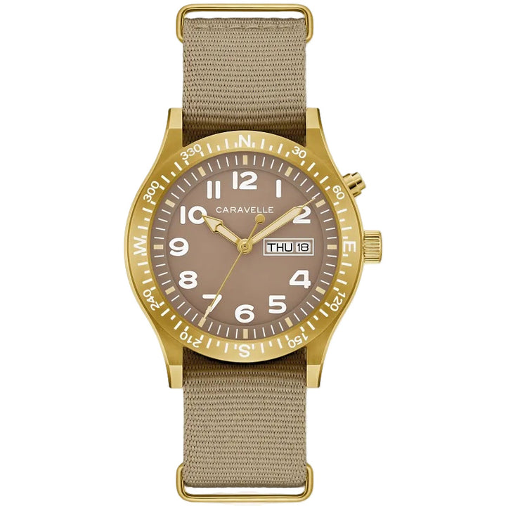 Caravelle Light Up 39mm Quartz Watch. 44C113